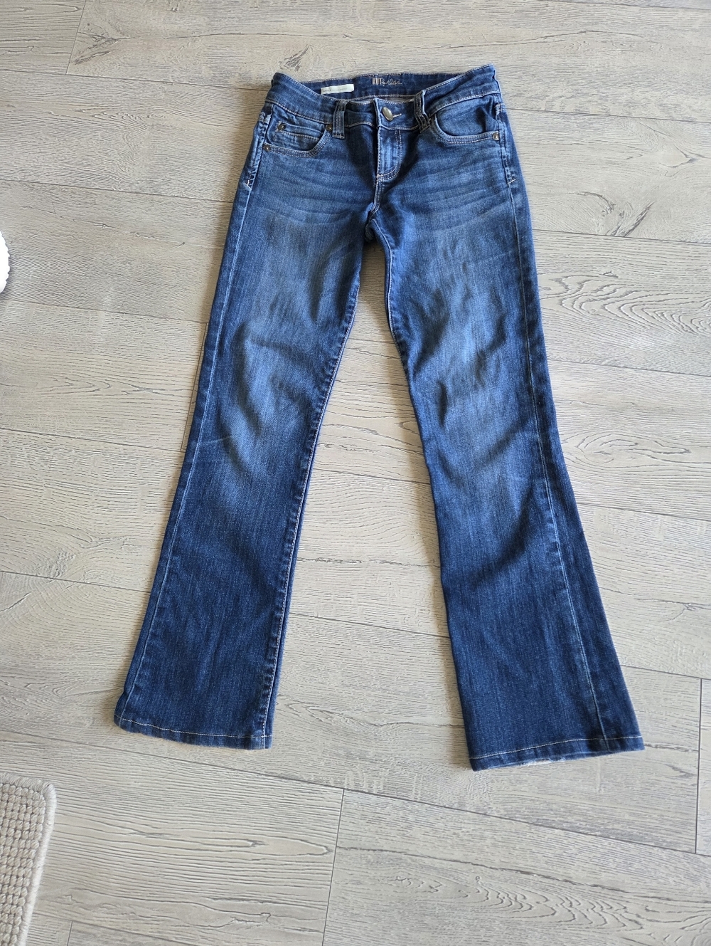 KUT from Kloth NATHALIE Bootcut High-Rise Blue Denim Jeans Sz 0/26